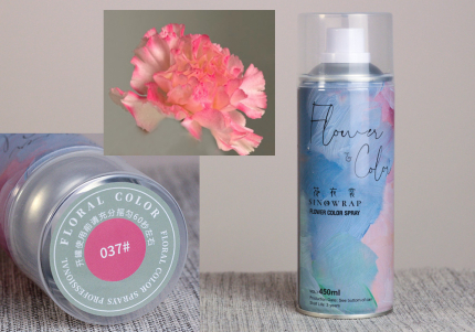 Фарба для квітів №037 світло-рожева (спрей 450 мл)
