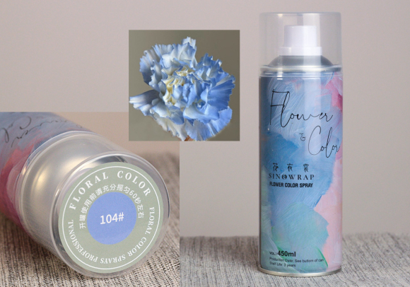 Фарба для квітів №104 блакитна (спрей 450 мл)