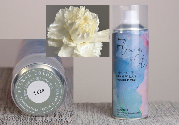 Фарба для квітів №112 перламутрова (біла) (спрей 450 мл)