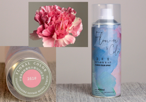 Фарба для квітів №161 перламутрова (рожева) (спрей 450 мл) Фарба для квітів №161 перламутрова (рожева) (спрей 450 мл)