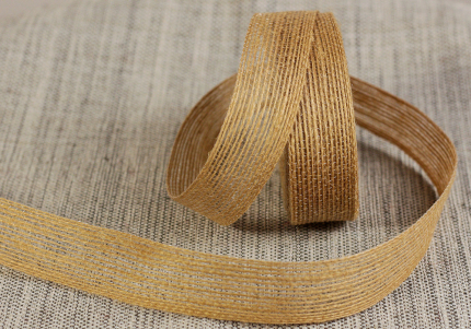 Стрічка з мішковини  (2,5 см *10 м), мокко (1рулон)