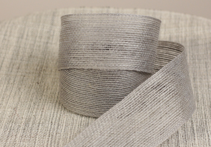 Стрічка з мішковини  (4 см *10 м), сірий (1рулон)