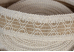 Стрічка з мішковини в'язана №193 (4,0 см *10 м), натуральний (1рулон)