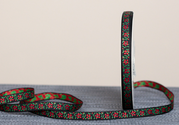 Стрічка з орнаментом №86 1,1см (23м)(1рулон)