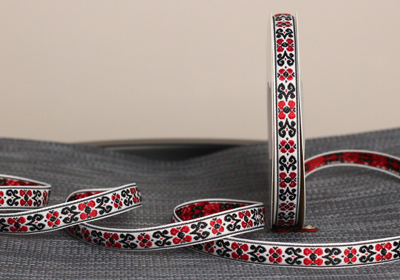 Стрічка з орнаментом №11 1,5см (23м)(1рулон)