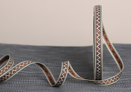 Стрічка з орнаментом №09 1,0см (23м)(1рулон) Стрічка з орнаментом №09 1,0см (23м)(1рулон)