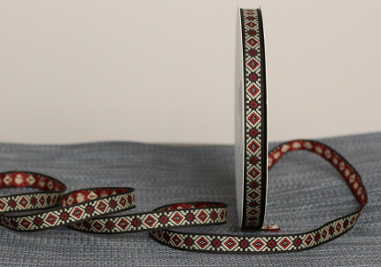 Стрічка з орнаментом №07 1,2см (23м)(1рулон)