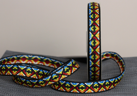 Стрічка з орнаментом №76 2,5см (23м)(1рулон)