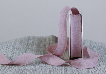 Стрічка "Хвиляста" (жатка) (2,5 см *9 м), пудровий (№035) (1рулон)