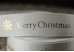 Репсова новорічна стрічка "Merry Christmas" Сніжинка біла (2,5 см *23 м)(1рулон)