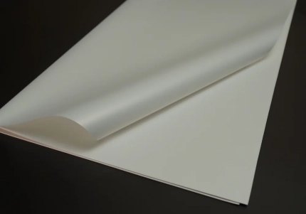 Плівка біла 58x58см. 20шт. Матовий шовк J00649 №111