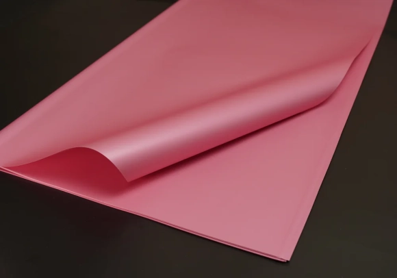 Плівка рожева 58x58см. 20шт. Матовий шовк J00649 №169