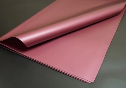 Плівка бургунді 58x58см. 20шт. Матовий шовк J00649 №013