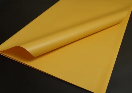 Плівка жовта 58x58см. 20шт. Матовий шовк J00649 №052