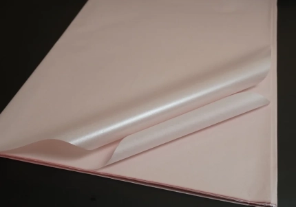 Папір тішью рожевий 70х50см. 20шт. j00377 перламутровий цупкий №01