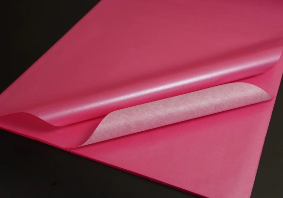 Папір тішью яскраво-рожевий 70х50см. 20шт. j00377 перламутровий цупкий №15 Папір тішью яскраво-рожевий 70х50см. 20шт. j00377 перламутровий цупкий №15