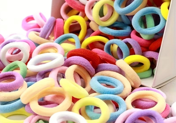 Гумка велюрова 2,7см різні кольори (100шт) (1пачка)