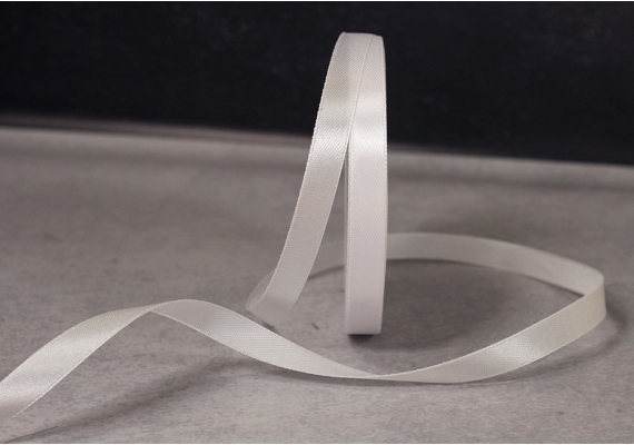 Стрічка атласна 1,2 см, білий (№1) Стрічка атласна 1,2 см, білий (№1)