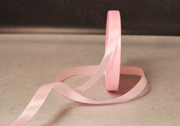 Стрічка атласна 1,2 см, ніжно-рожевий (№04)