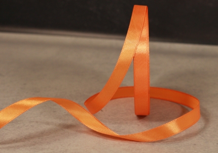 Стрічка атласна 0,9 см, помаранчевий (№151)