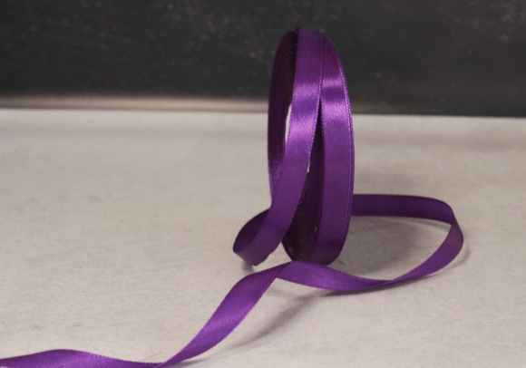 Стрічка атласна 1,2 см, пурпурно-фіолетовий (№182)