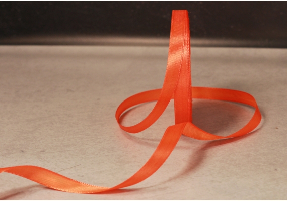 Стрічка атласна 0,6 см, світло-червоний (№25)