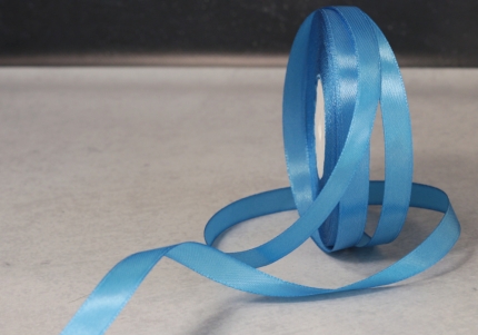 Стрічка атласна 1,2 см, світло-синій (№36)