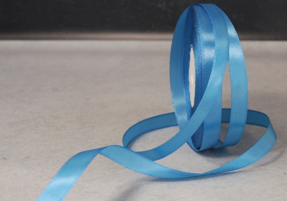Стрічка атласна 0,9 см, світло-синій (№36)