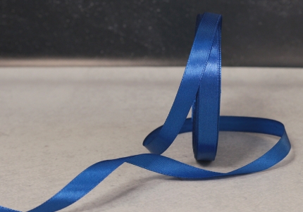 Стрічка атласна 1,2 см, темно-синій (№40)