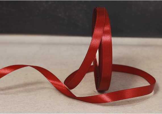 Стрічка атласна 0,9 см, бордовий (№48) Стрічка атласна 0,9 см, бордовий (№48)