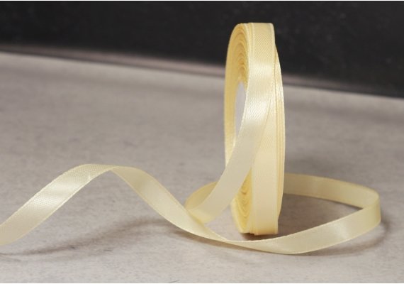 Стрічка атласна 0,6 см,  ванільний (№502)