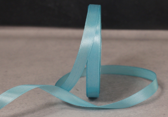 Стрічка атласна 0,6 см, світло-бірюзовий (№62)