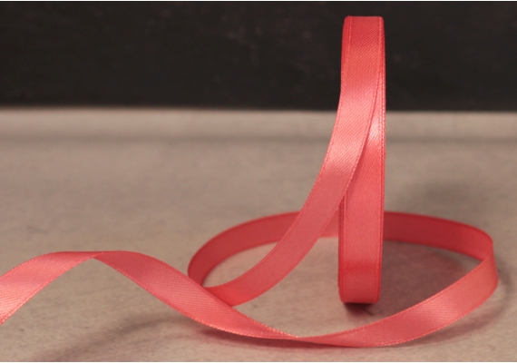 Стрічка атласна 0,9 см, ніжно-кораловий (№65) Стрічка атласна 0,9 см, ніжно-кораловий (№65)