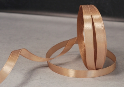 Стрічка атласна 0,6 см, кавовий (№67)