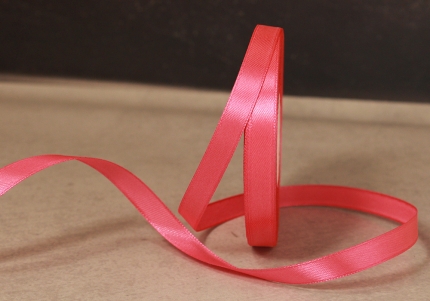 Стрічка атласна 0,6 см, світло-малиновий (№89)