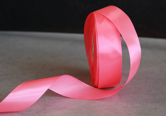 Стрічка атласна 2 см, рожевий насичений (№05)