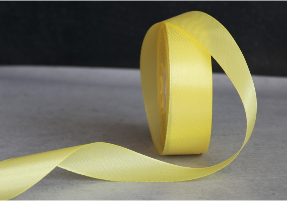 Стрічка атласна 2,5 см,  світло-жовтий (№10)