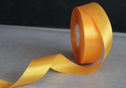 Стрічка атласна 2,5 см *33м,  світло-помаранчевий (№112)