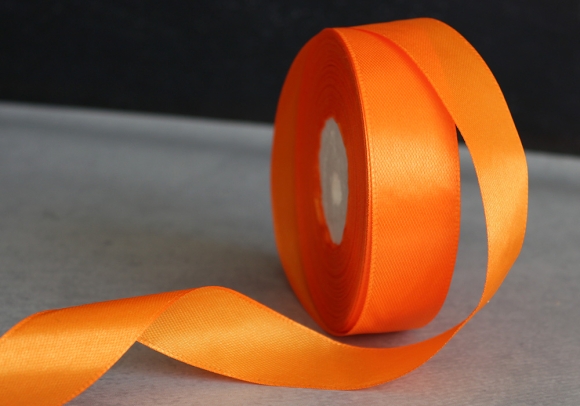 Стрічка атласна 1,2 см, помаранчевий (№151)