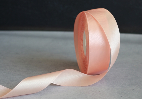 Стрічка атласна 1,2 см, персиковий (№174)
