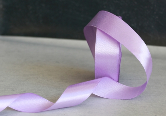 Стрічка атласна 2,5 см,  бузковий (№21)