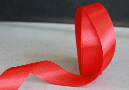 Стрічка атласна 2 см, червоний (№26)