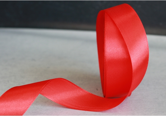 Стрічка атласна 2 см, червоний (№26)