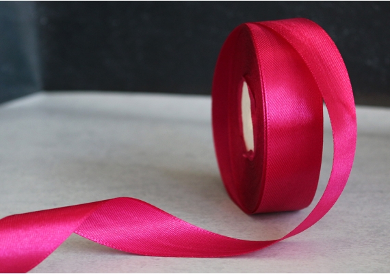 Стрічка атласна 2,5 см,  темно-малиновий (№28)