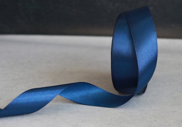Стрічка атласна 2 см, морський-синій (№38)