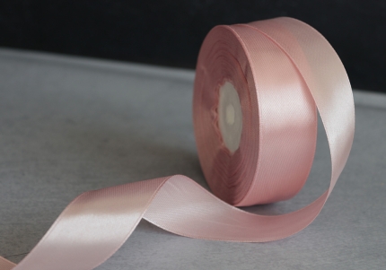 Стрічка атласна 2 см, рожево-золотий (№41)