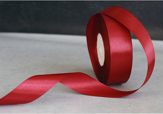 Стрічка атласна 2,5 см, бордовий (№48) Стрічка атласна 2,5 см, бордовий (№48)