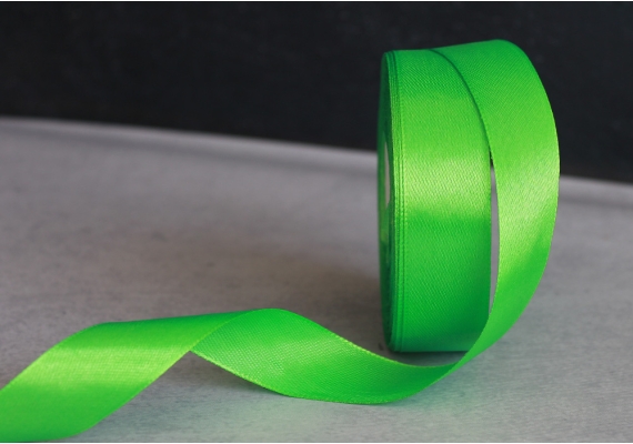Стрічка атласна 2,5 см,  світло-зелений (№52)