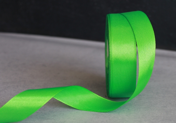 Стрічка атласна 2,5 см,  світло-зелений (№52)