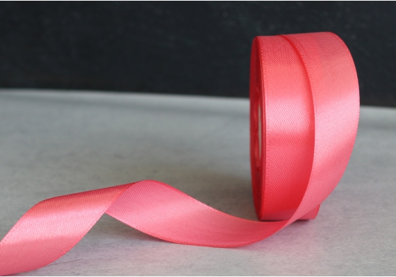 Стрічка атласна 2,5 см, ніжно-кораловий (№65) Стрічка атласна 2,5 см, ніжно-кораловий (№65)